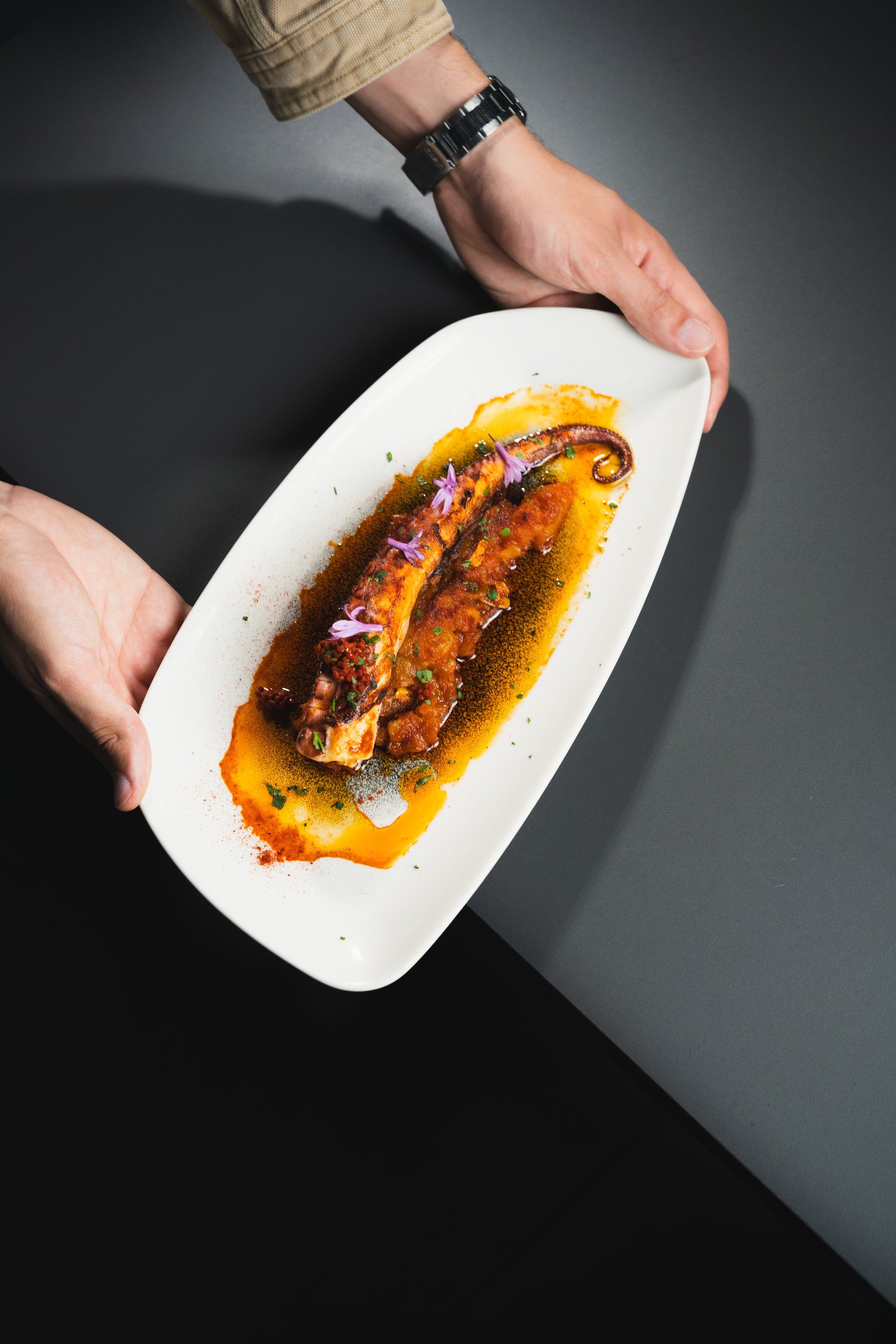 Pulpo a la brasa